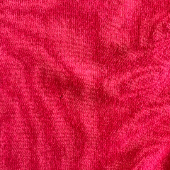 Halogen cashmere sweater, size Medium, color gray/red - Picture 3 of 3